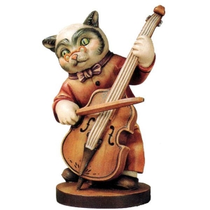 Katze mit Geige
